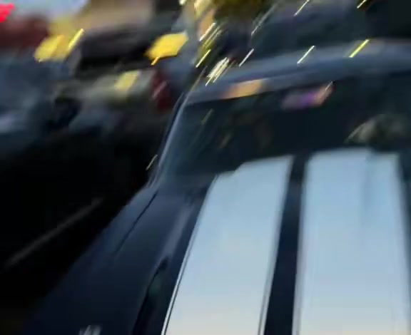 Vehicles arriving for an evening out
